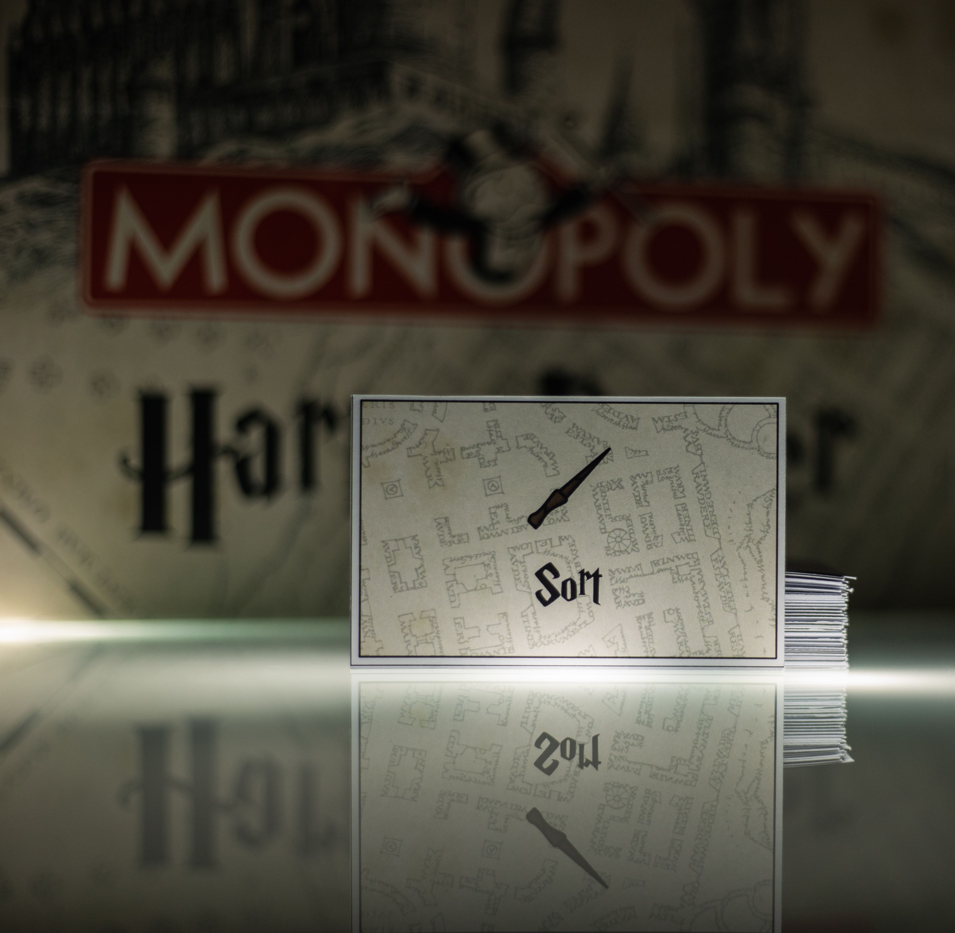 Carte "Sort" du Monopoly Harry Potter